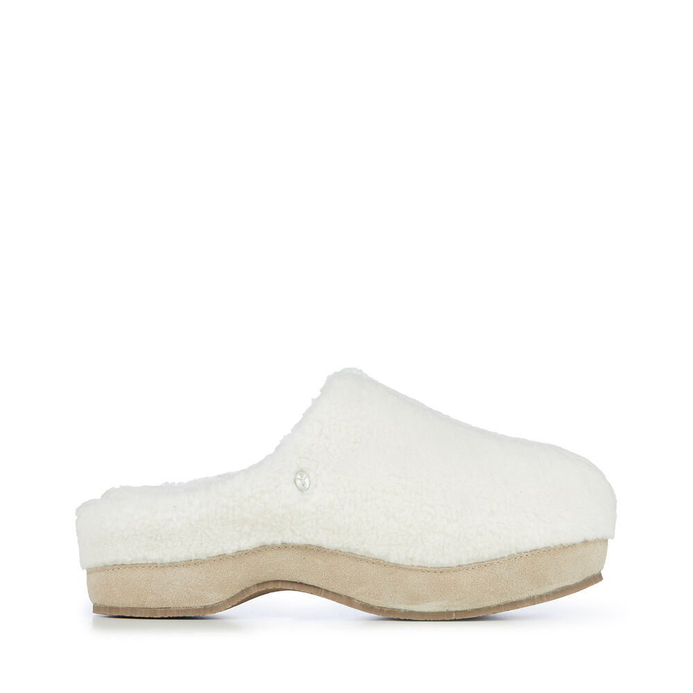 Beige Emu Nahn Teddy Wool Women's Slippers Canada 3405-INSFX