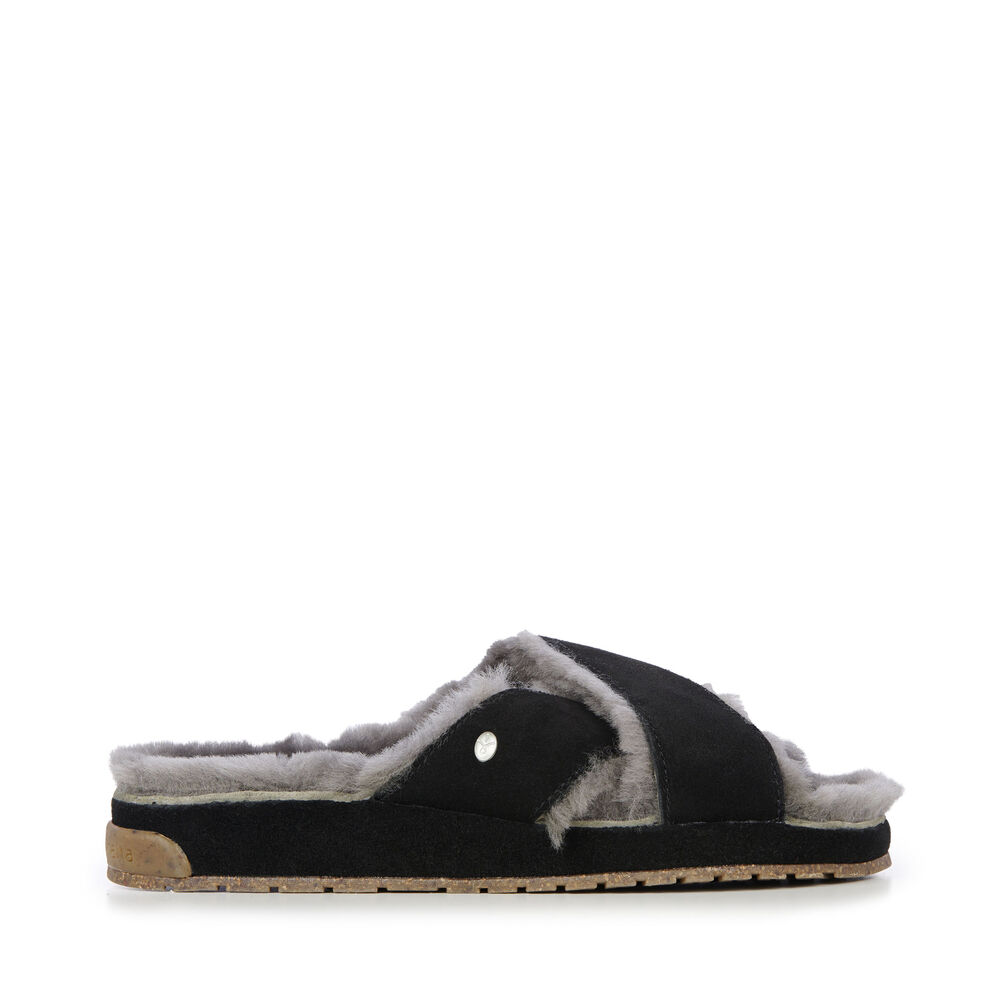 Black Emu Mayberry Corky Women's Slides Canada 9806-WLSKC