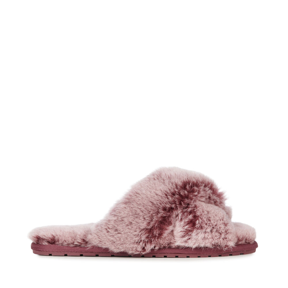 Burgundy Emu Mayberry Frost Women's Slippers Canada 3980-SYMEH