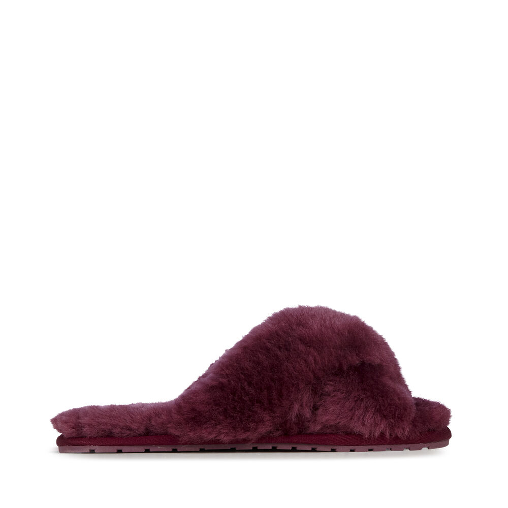 Burgundy Emu Mayberry Women's Slippers Canada 5437-HREBD