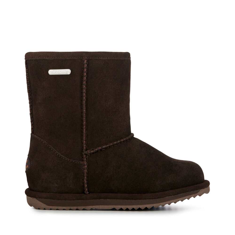 Chocolate Emu Brumby Lo Kids' Boots Canada 5761-WSJEM