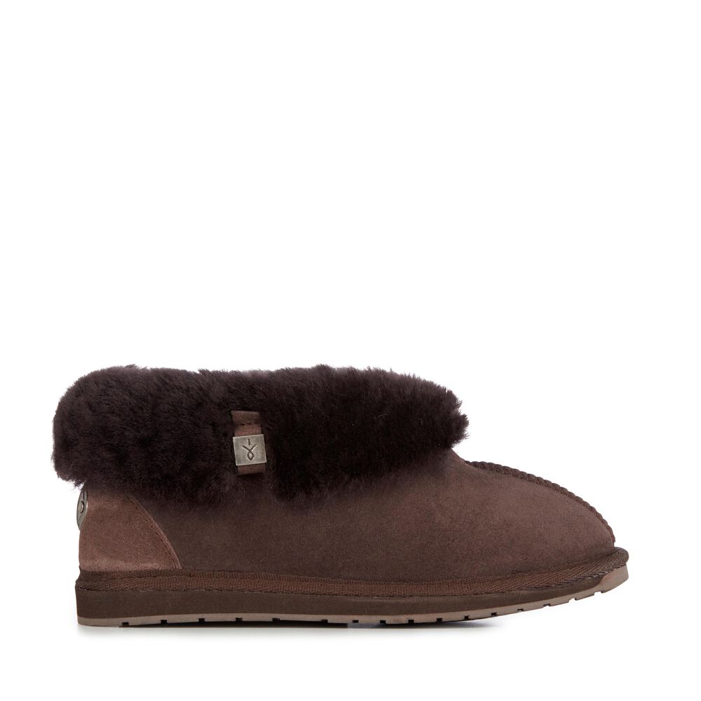 Chocolate Emu Platinum Albany Women's Slippers Canada 3168-OEBRY