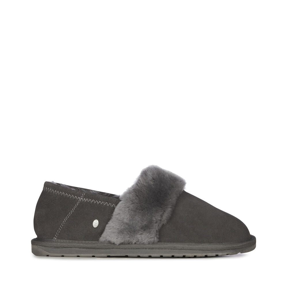 Deep Grey Emu Daydream Women's Slippers Canada 0276-NEGWL