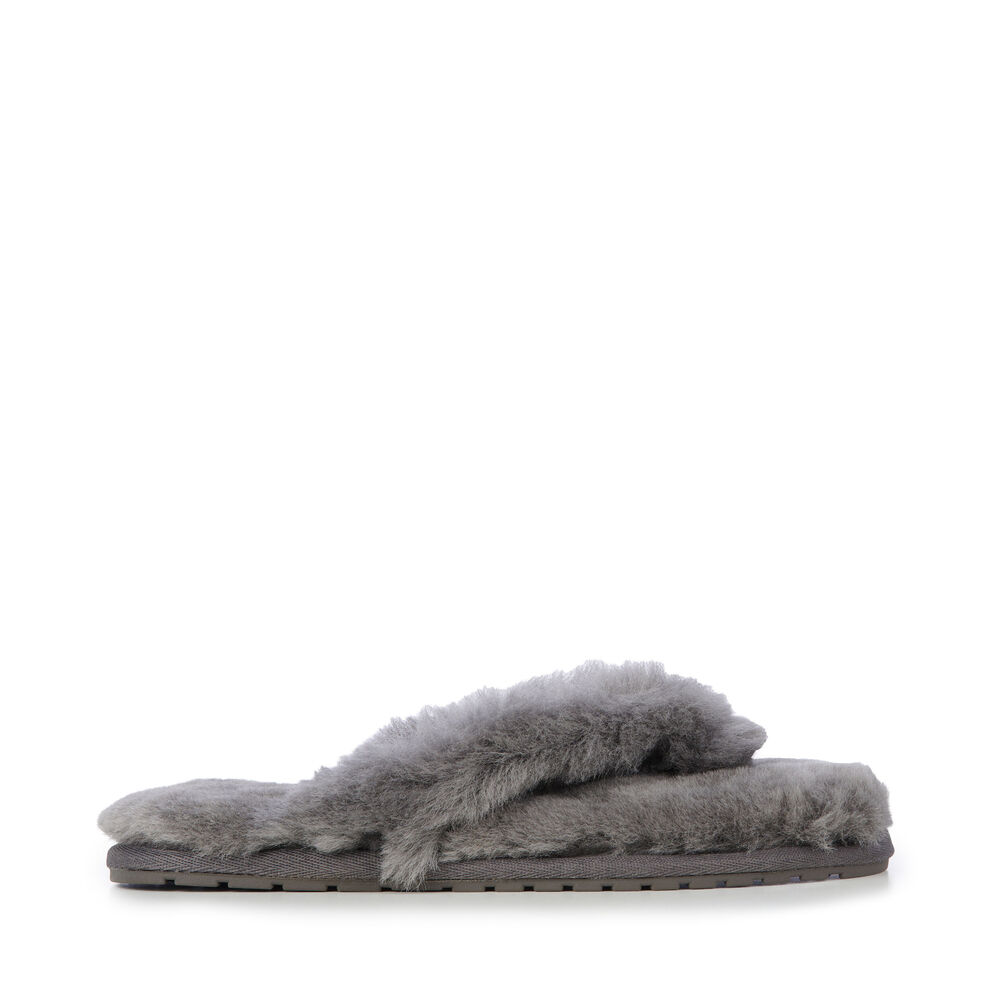 Deep Grey Emu Pitta Women's Slippers Canada 6058-FJLER