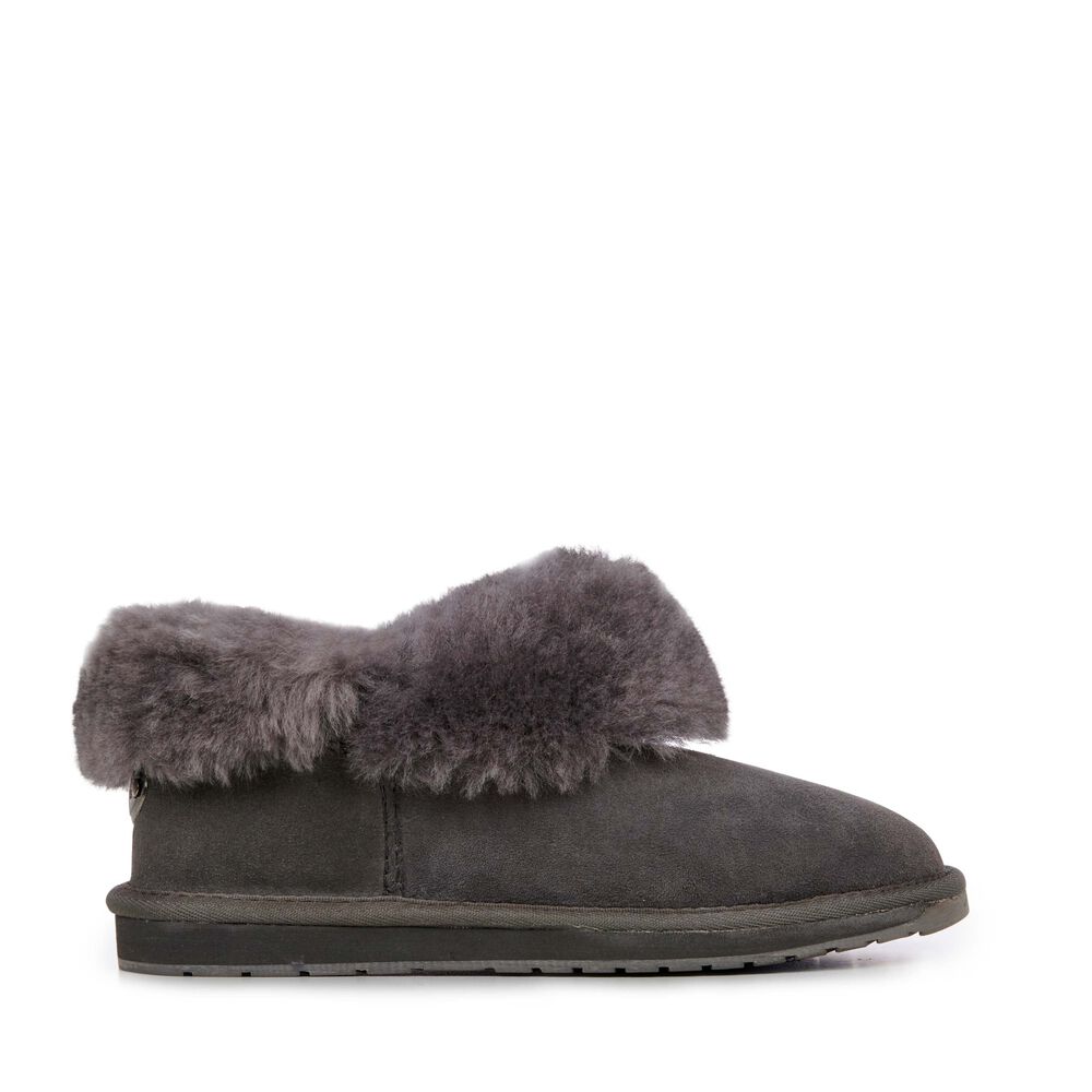 Deep Grey Emu Platinum Mintaro Women's Slippers Canada 0568-DQFWX