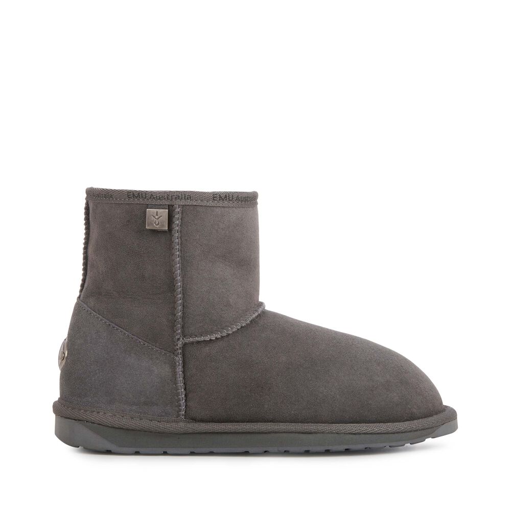 Deep Grey Emu Platinum Stinger Slim Mini Women's Boots Canada 0186-GJLFZ