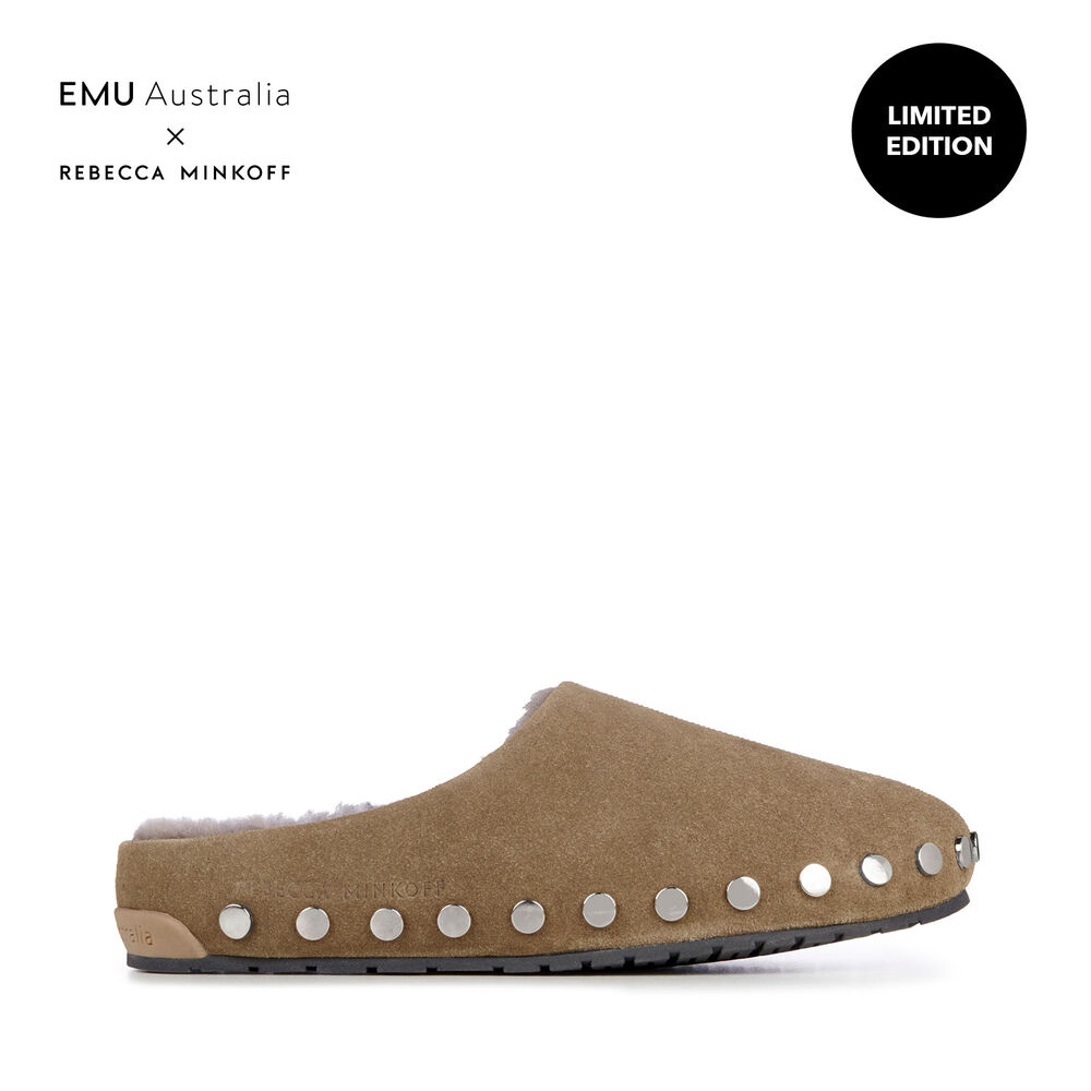 Green Emu Monch Stud Women's Slippers Canada 0238-LXKHY