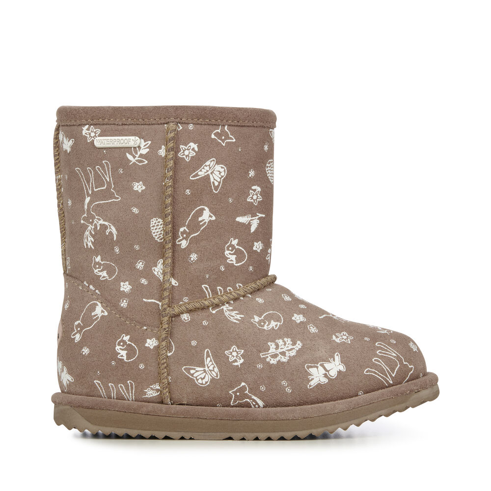 Khaki Emu Woodland Brumby Kids' Boots Canada 1490-AFUSY