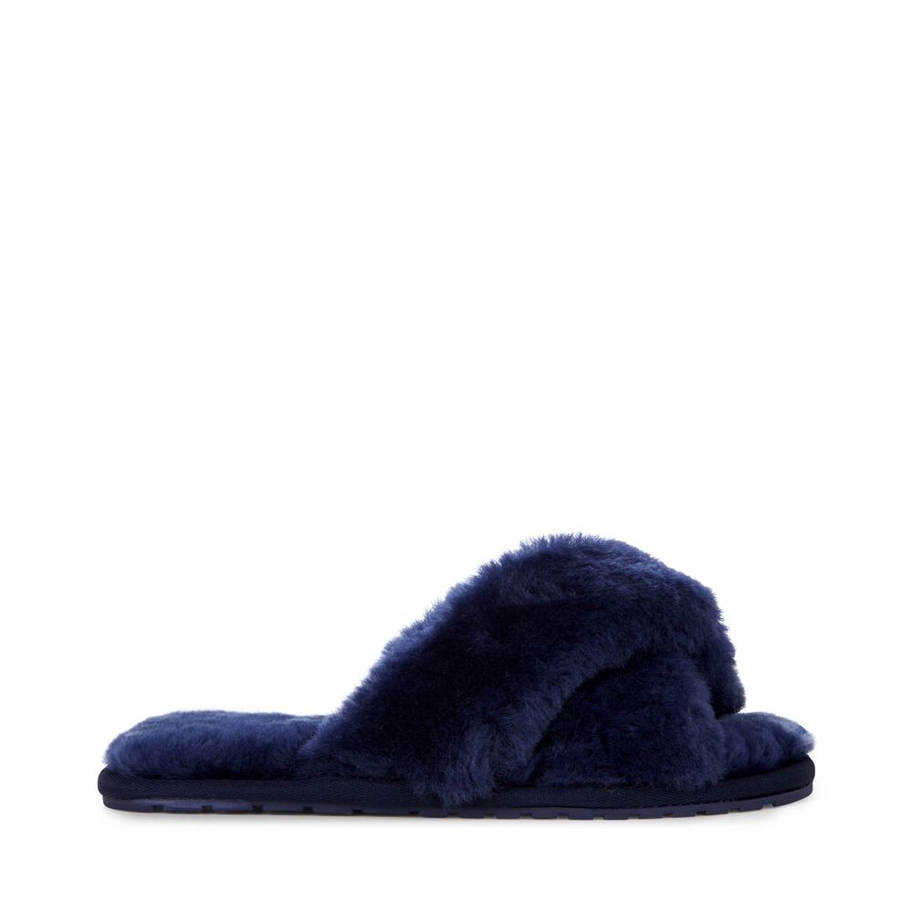 Navy Emu Mayberry Women's Slippers Canada 2185-CJQBU