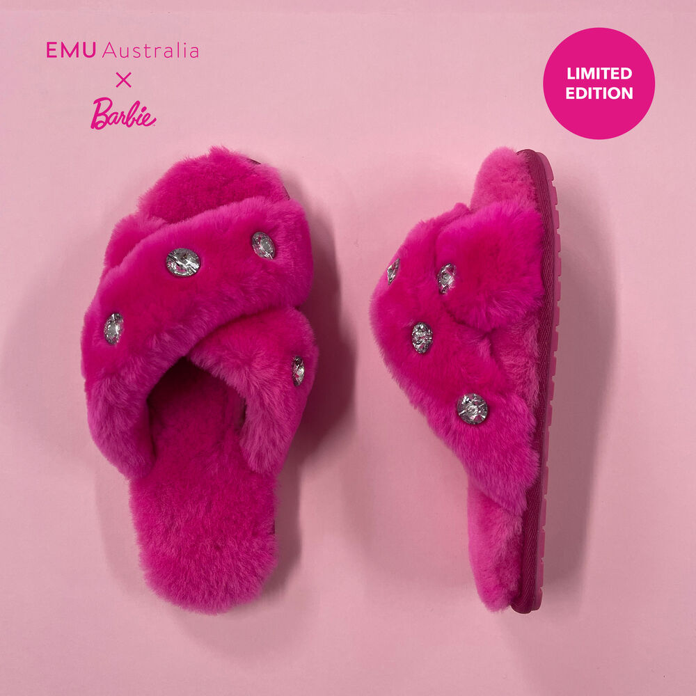 Pink Emu Barbie™ Mayberry Gems Women's Slippers Canada 7968-OBFGN