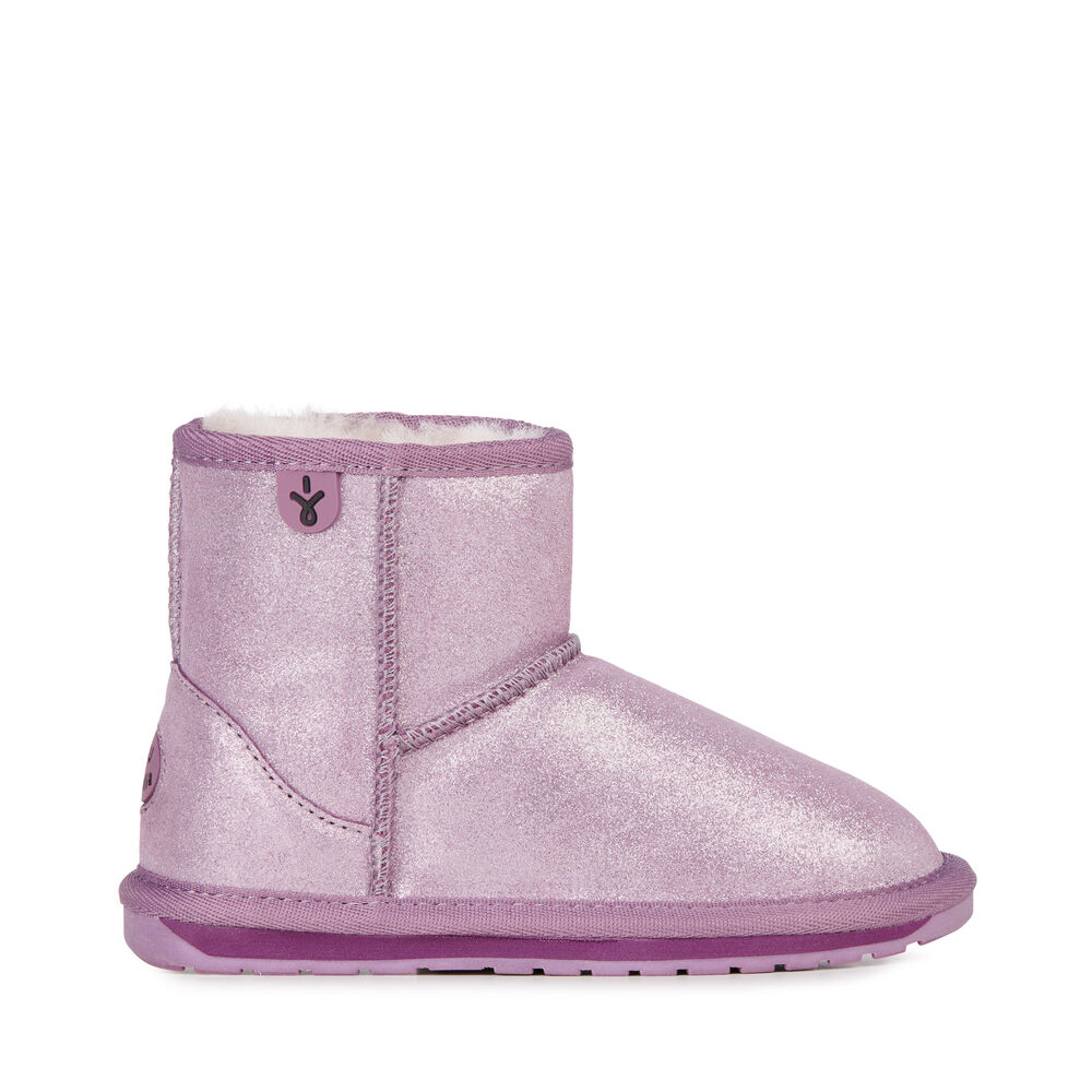 Purple Emu Wallaby Mini Metallic Kids' Boots Canada 2493-VRCXL