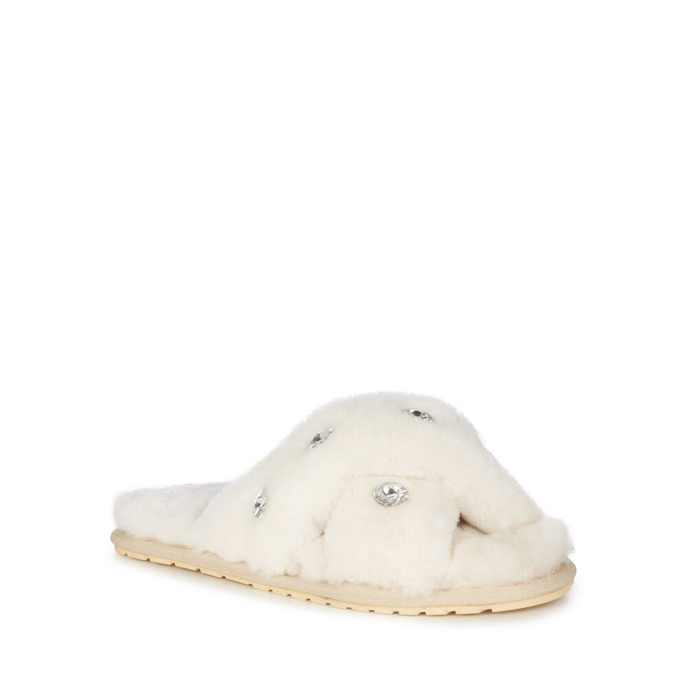 Beige Emu Mayberry Gems Women's Slippers Canada 1804-CVBKM