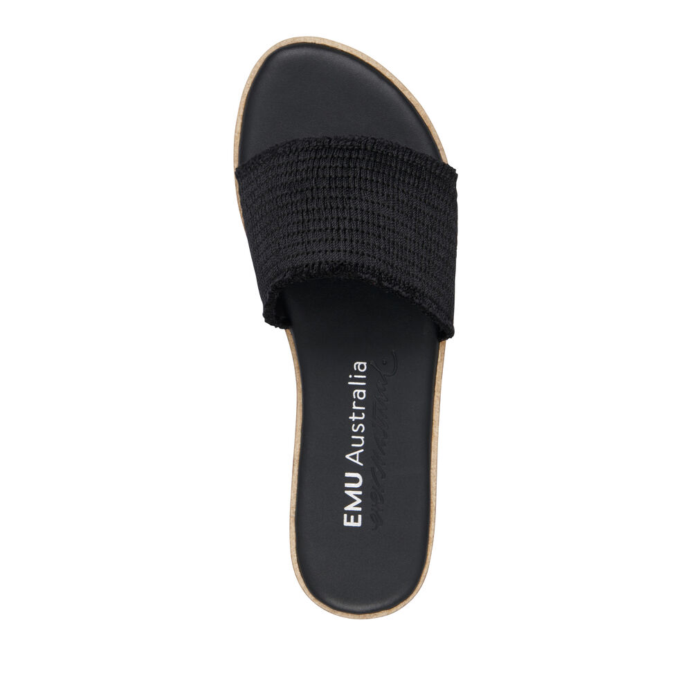 Black Emu Abbots Women's Slides Canada 8216-QKICO