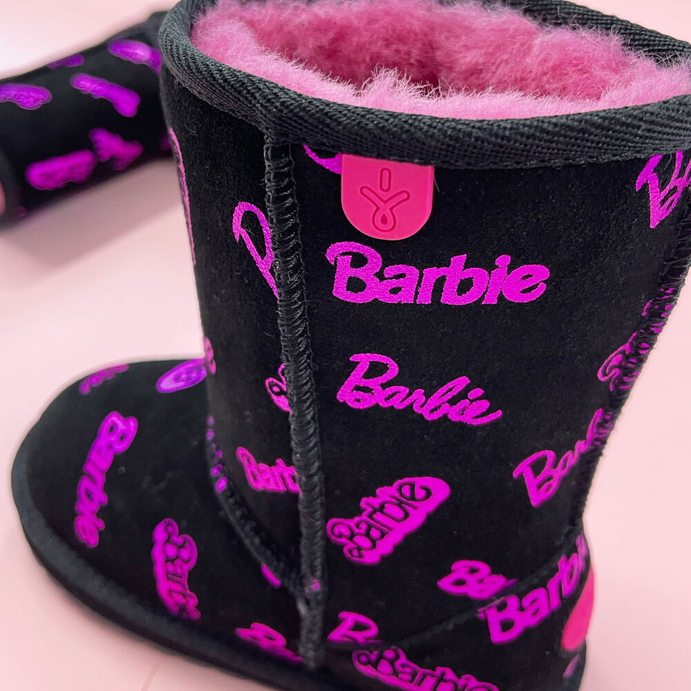 Black Emu Barbie™ Wallaby Print Lo Kids' Boots Canada 9510-NDCWV