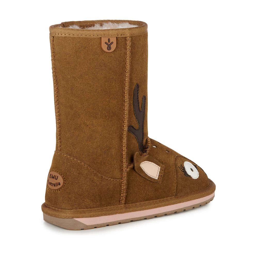 Brown Emu Deer Kids' Boots Canada 9076-UBGTR