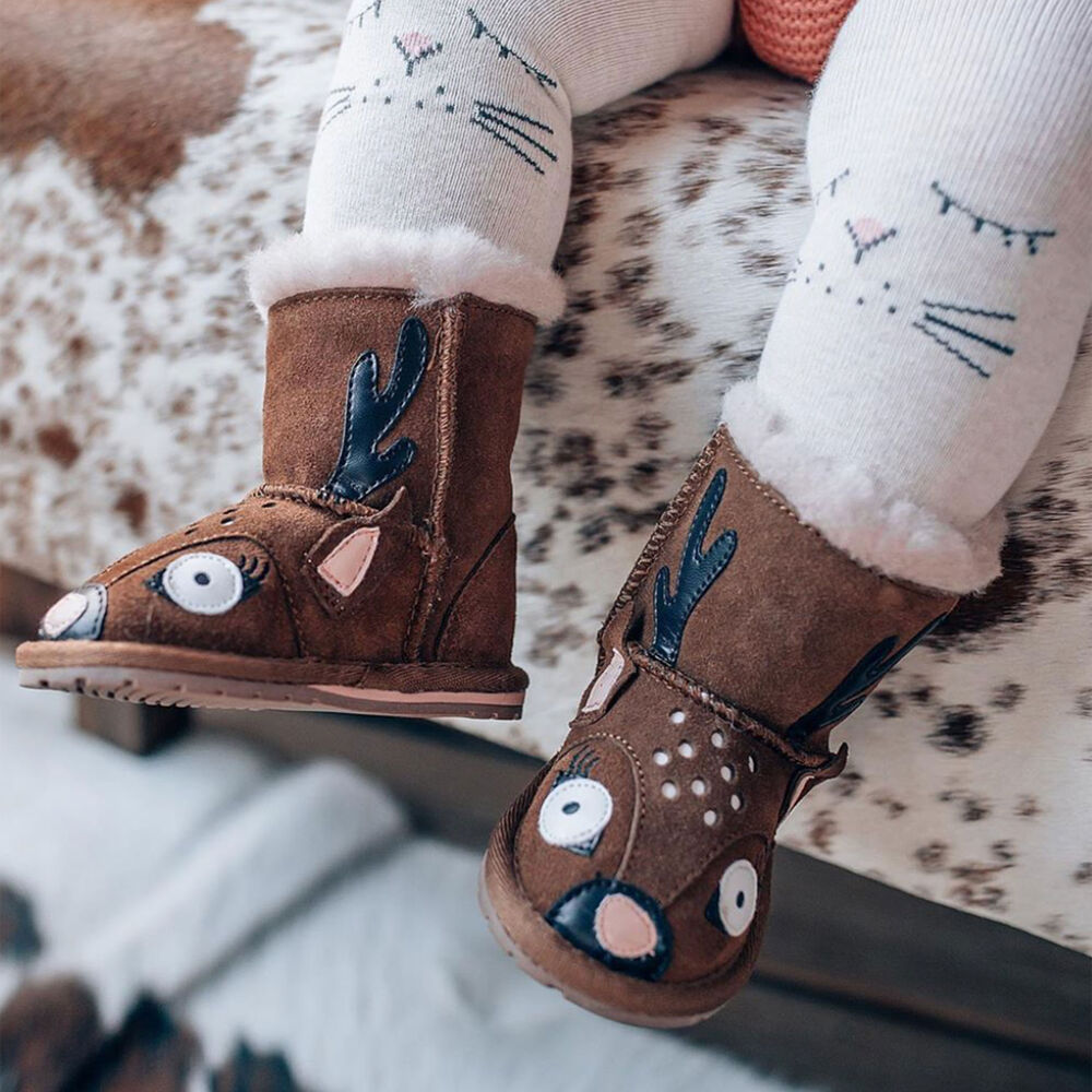 Brown Emu Deer Walker Babies Kids' Boots Canada 1236-WUPVH