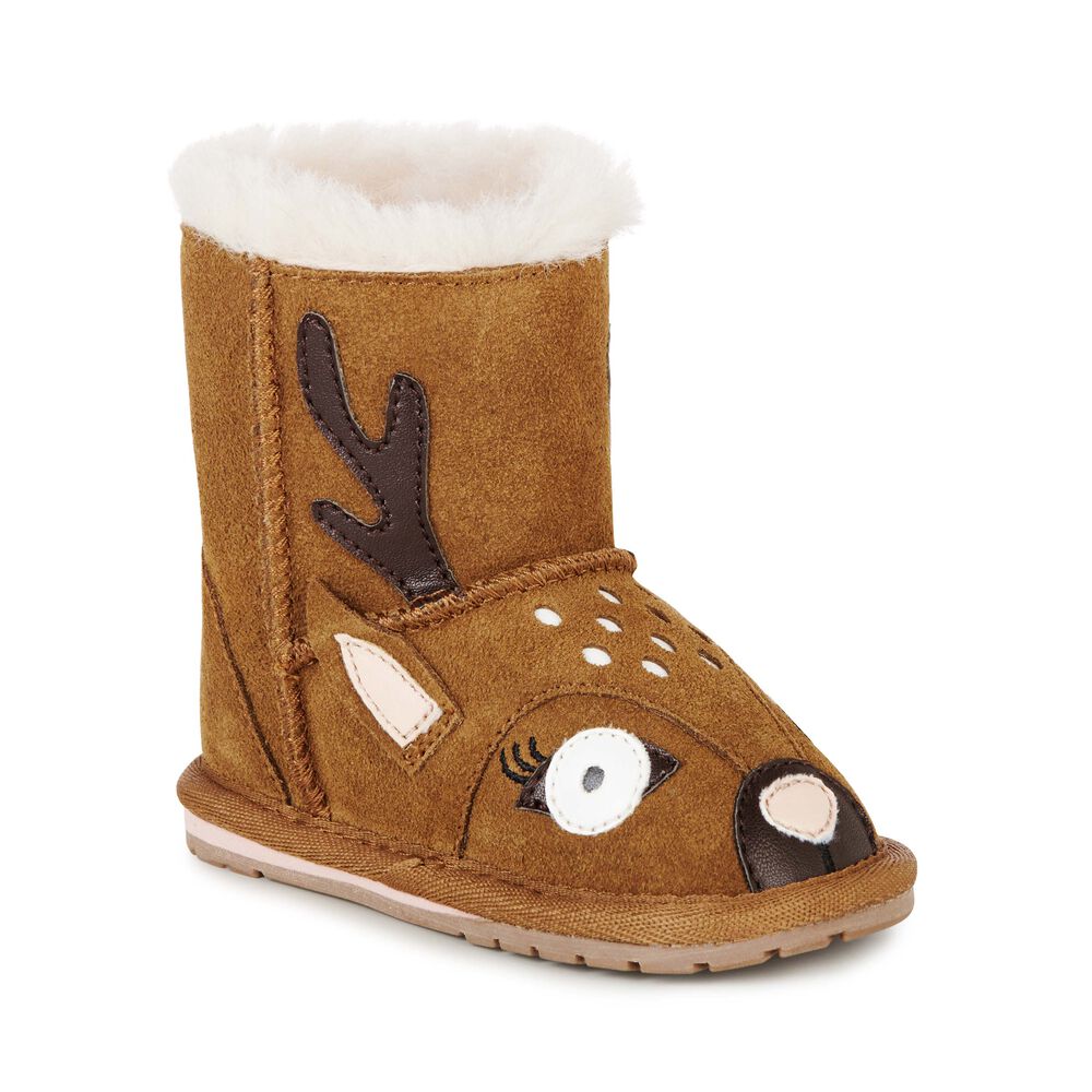 Brown Emu Deer Walker Babies Kids' Boots Canada 1236-WUPVH