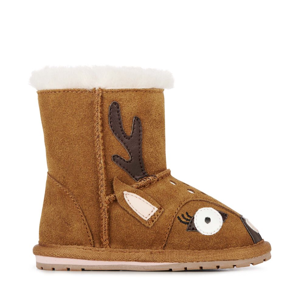 Brown Emu Deer Walker Babies Kids' Boots Canada 1236-WUPVH