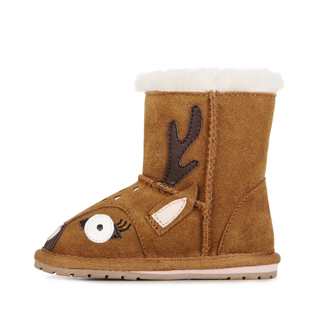 Brown Emu Deer Walker Babies Kids' Boots Canada 1236-WUPVH