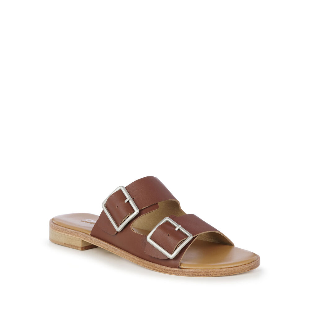 Brown Emu Peli Women's Slides Canada 3248-AQSIO