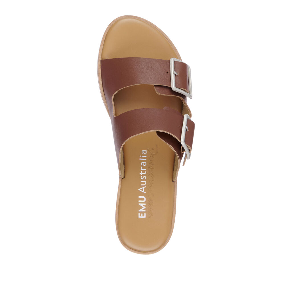 Brown Emu Peli Women's Slides Canada 3248-AQSIO