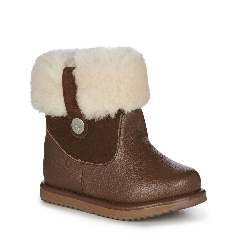 Brown Emu Topaz Kids' Boots Canada 3406-PETNA