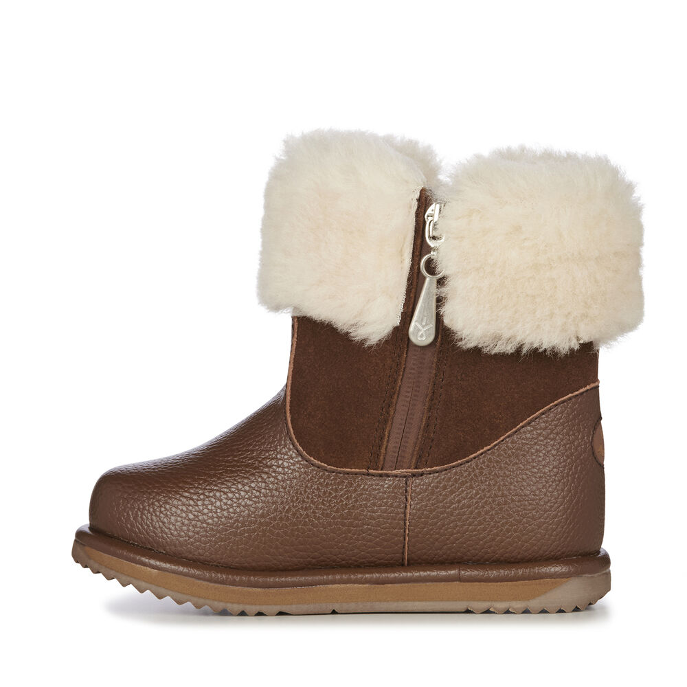 Brown Emu Topaz Kids' Boots Canada 3406-PETNA