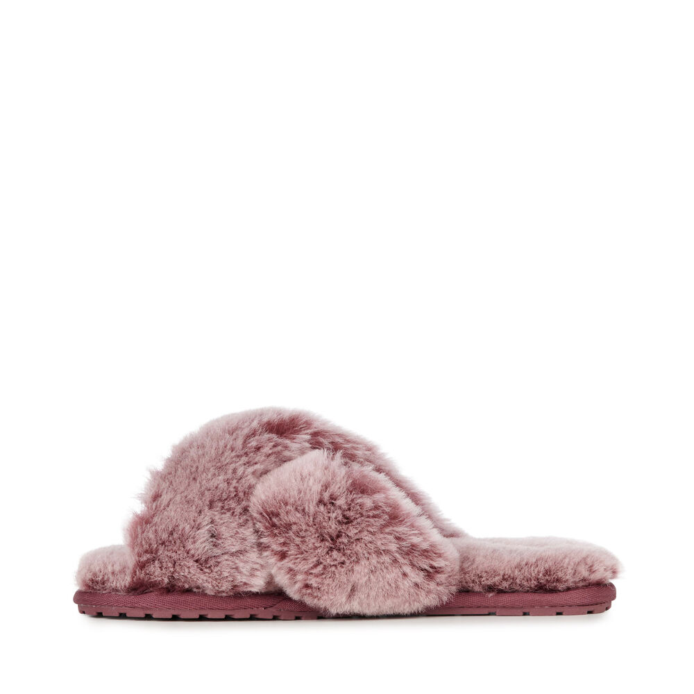 Burgundy Emu Mayberry Frost Women's Slippers Canada 3980-SYMEH