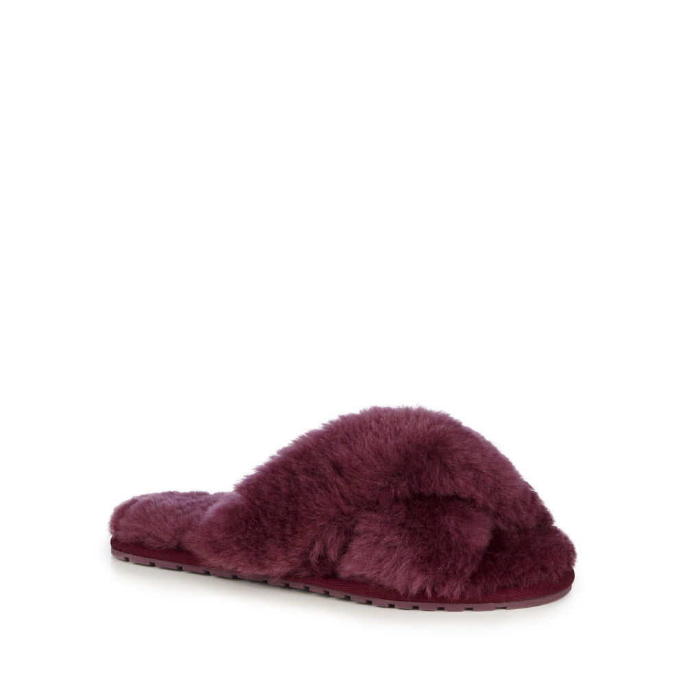 Burgundy Emu Mayberry Women's Slippers Canada 5437-HREBD