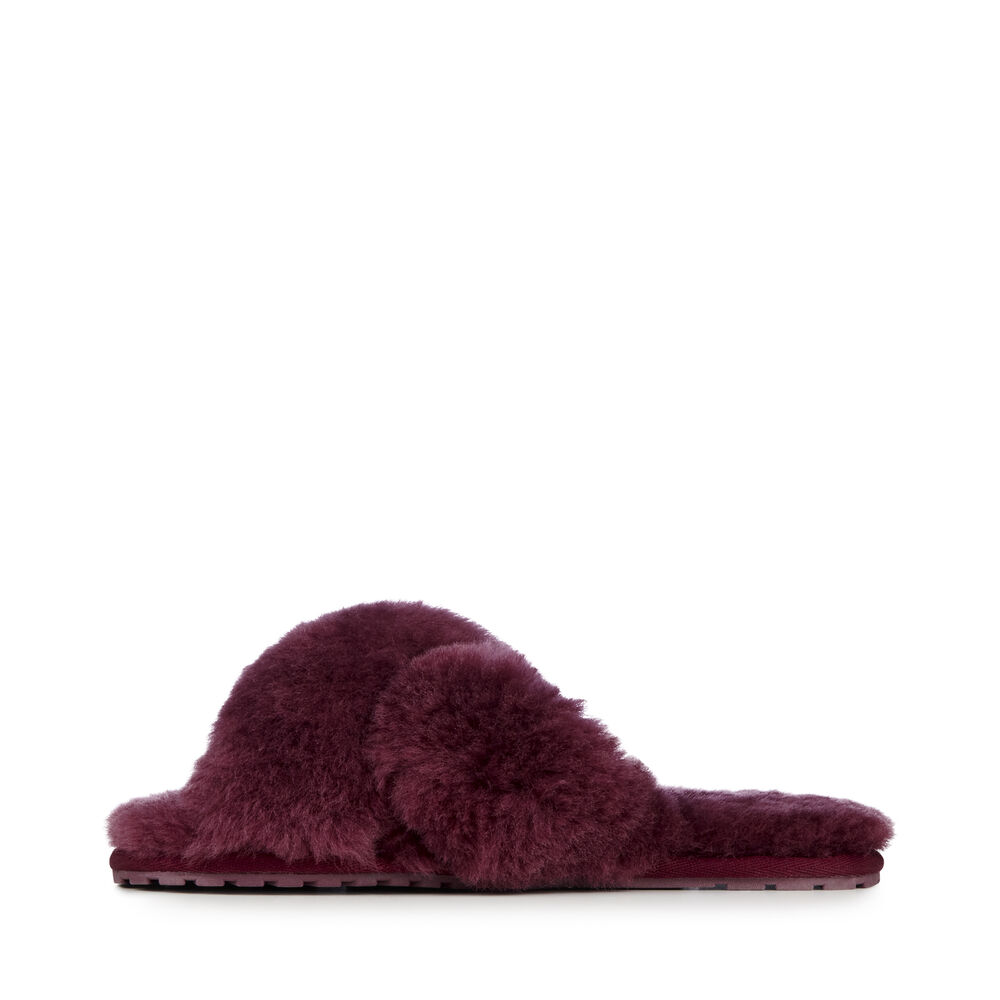 Burgundy Emu Mayberry Women's Slippers Canada 5437-HREBD