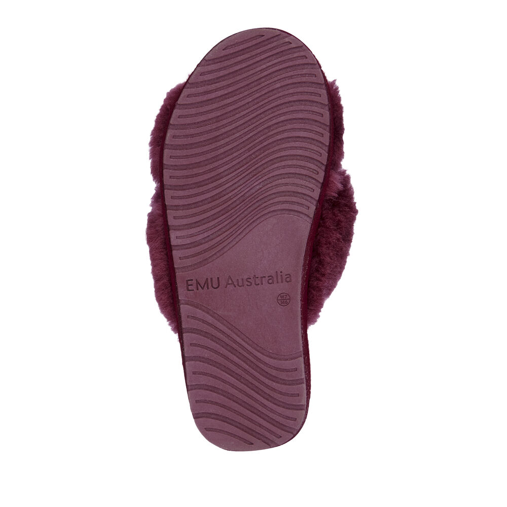 Burgundy Emu Mayberry Women's Slippers Canada 5437-HREBD