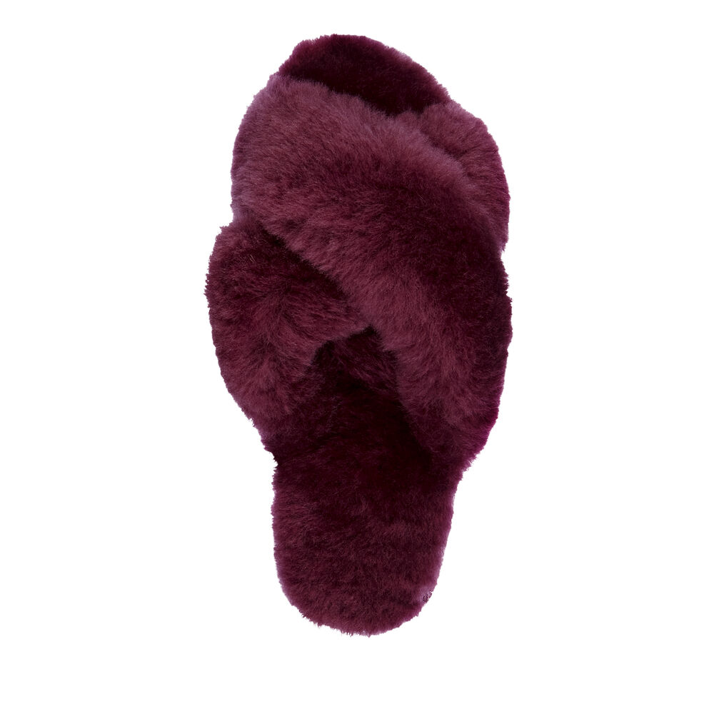 Burgundy Emu Mayberry Women's Slippers Canada 5437-HREBD