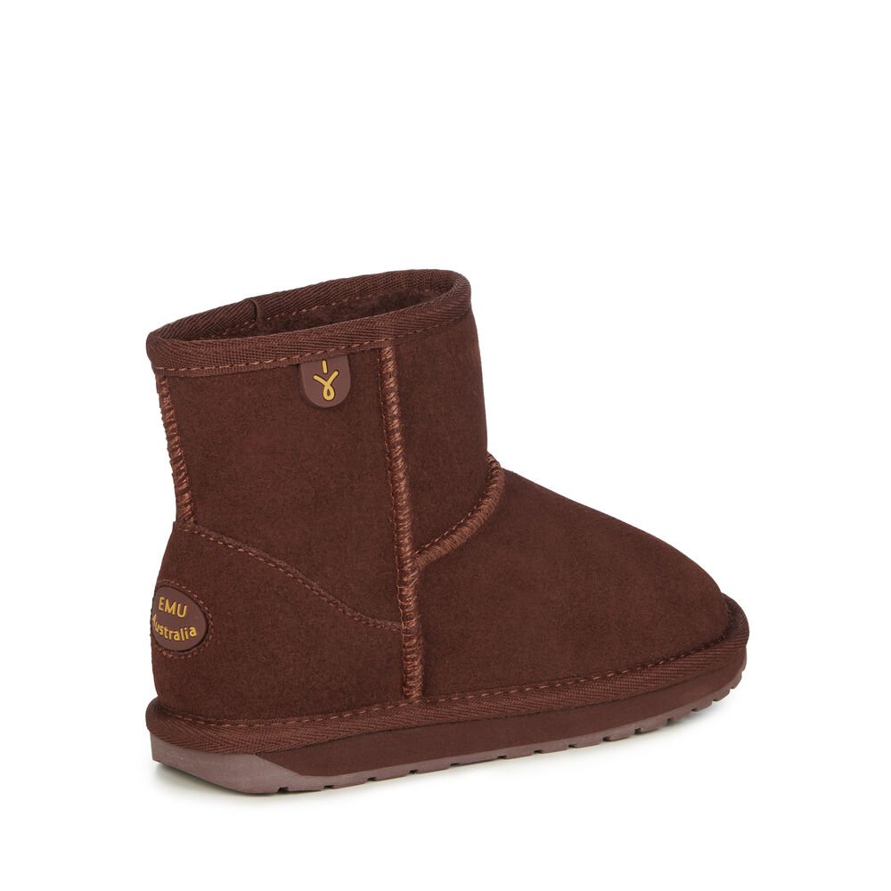 Burgundy Emu Wallaby Mini Kids' Boots Canada 8021-DRGQJ