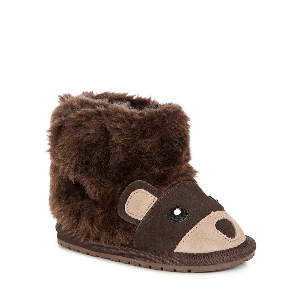 Chocolate Emu Bear Walker Babies Kids' Boots Canada 4689-CDNGB