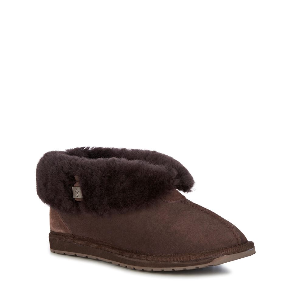 Chocolate Emu Platinum Albany Women's Slippers Canada 3168-OEBRY