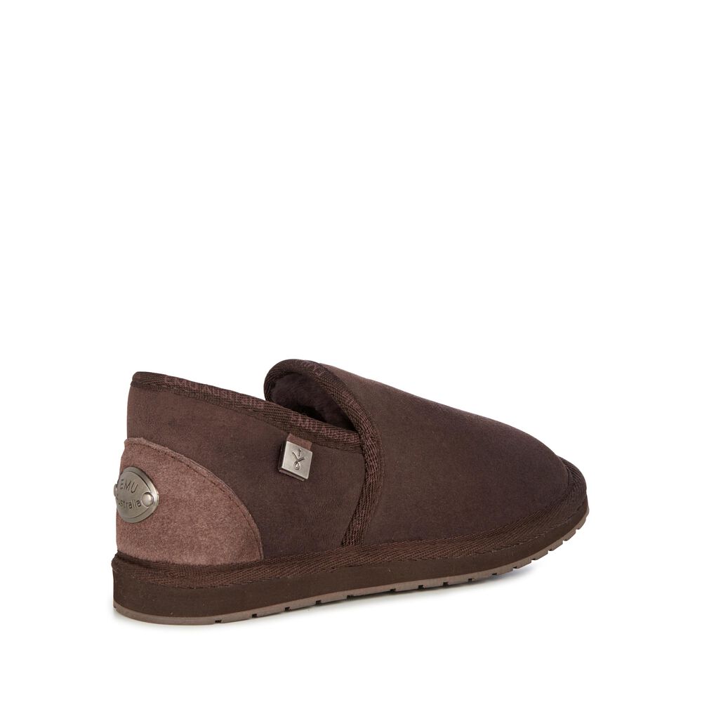 Chocolate Emu Platinum Ashford Men's Slippers Canada 0684-FVWQY