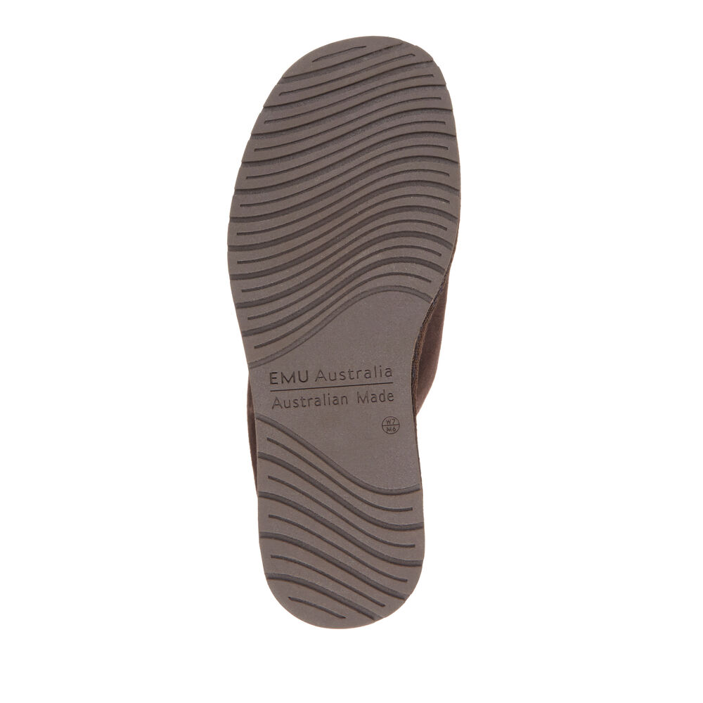 Chocolate Emu Platinum Darwin Men's Slippers Canada 8305-FZMAX