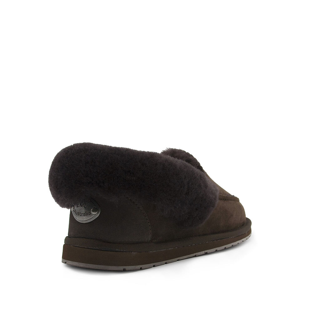 Chocolate Emu Platinum Murray Men's Slippers Canada 4561-FIACO