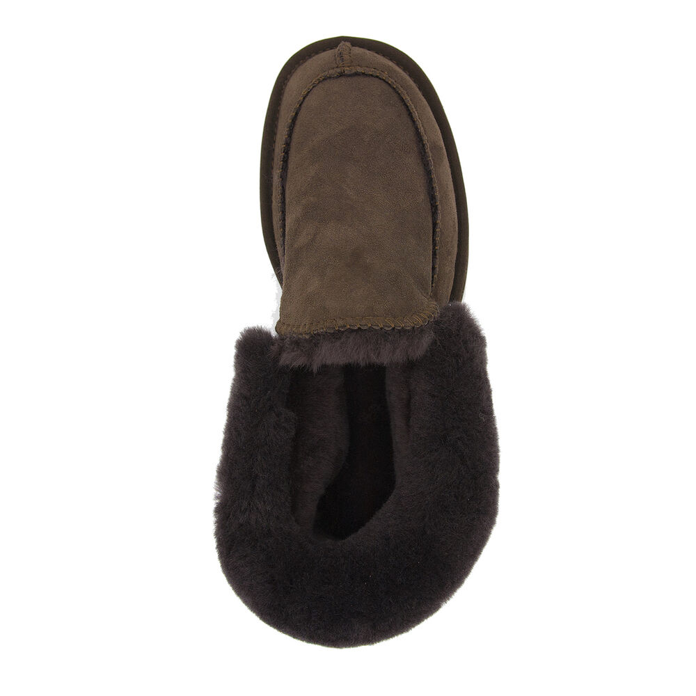 Chocolate Emu Platinum Murray Men's Slippers Canada 4561-FIACO