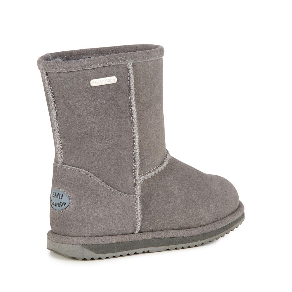 Deep Grey Emu Brumby Lo Kids' Boots Canada 8932-USJNA