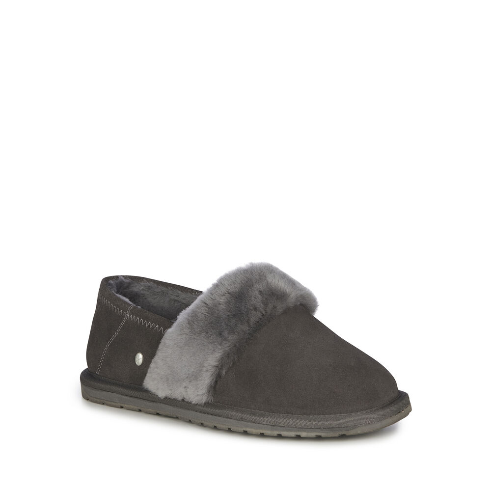 Deep Grey Emu Daydream Women's Slippers Canada 0276-NEGWL