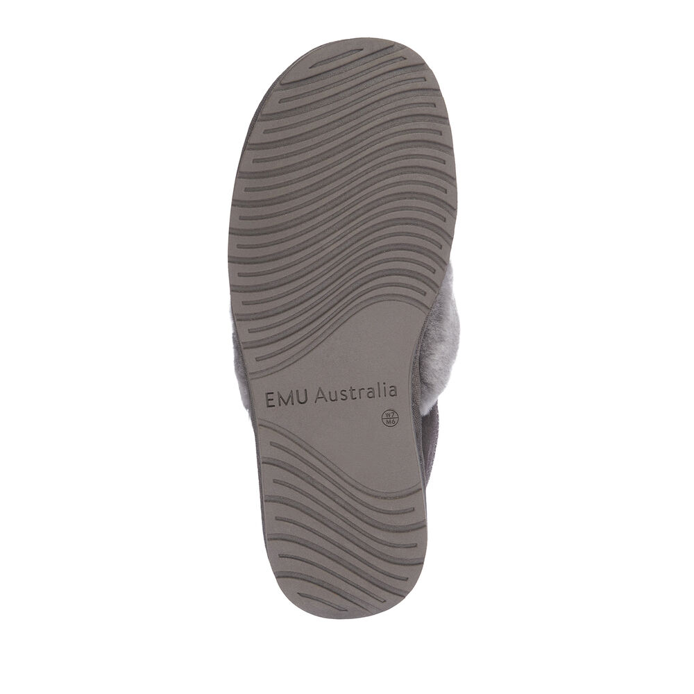 Deep Grey Emu Daydream Women's Slippers Canada 0276-NEGWL