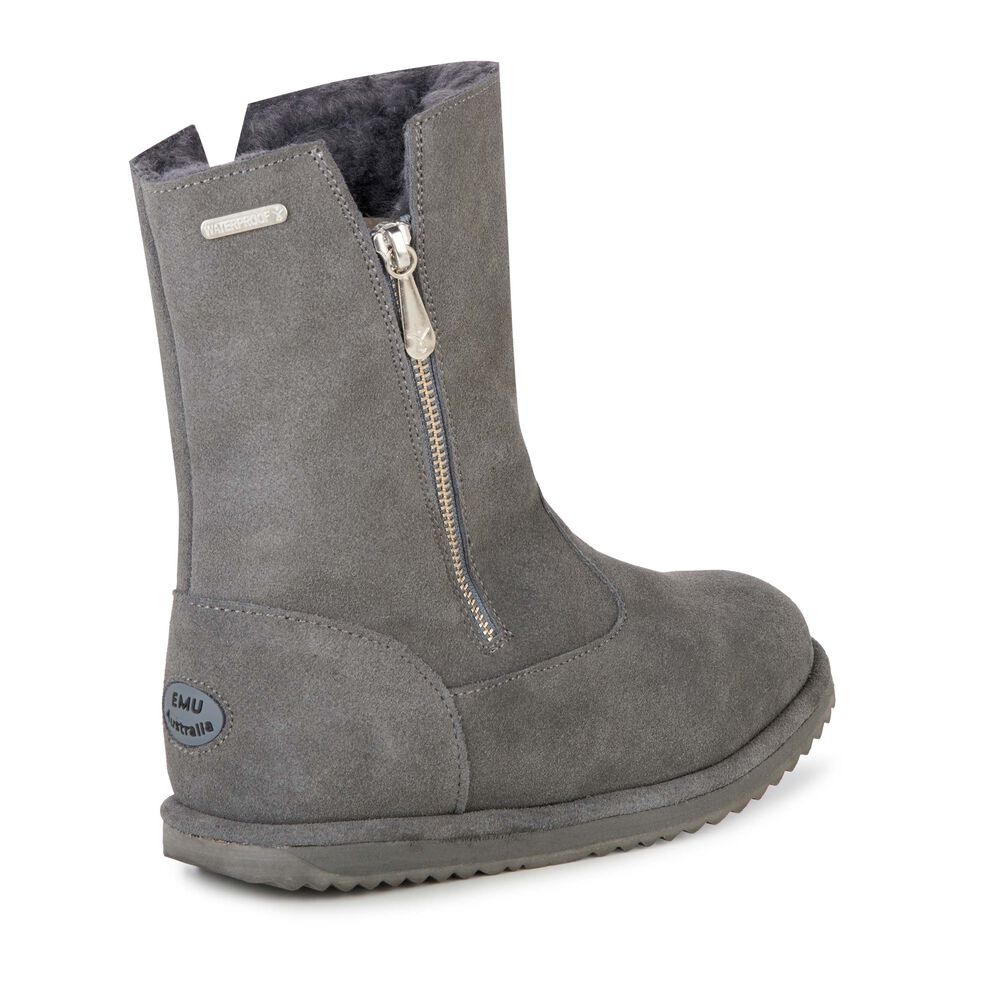 Deep Grey Emu Gravelly Kids' Boots Canada 8346-KWTSG