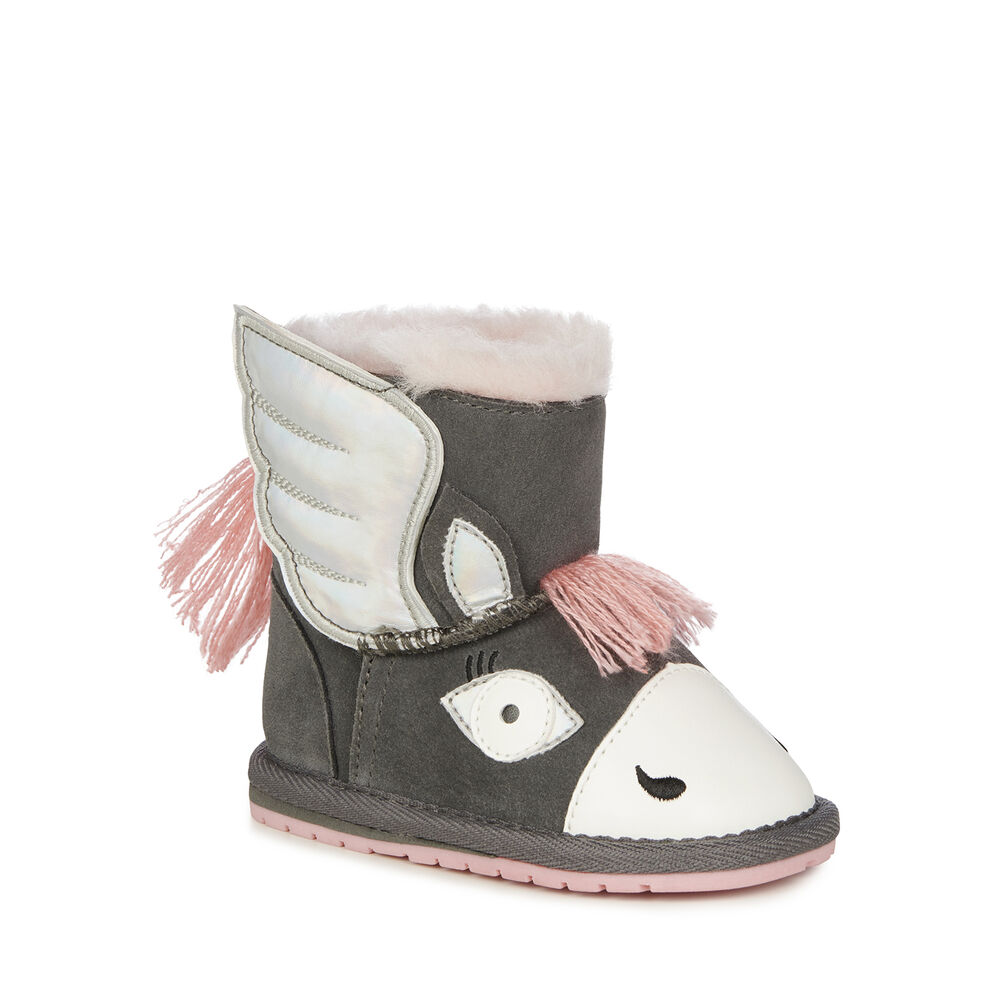 Deep Grey Emu Pegasus Walker Babies Kids' Boots Canada 8127-QWPDN