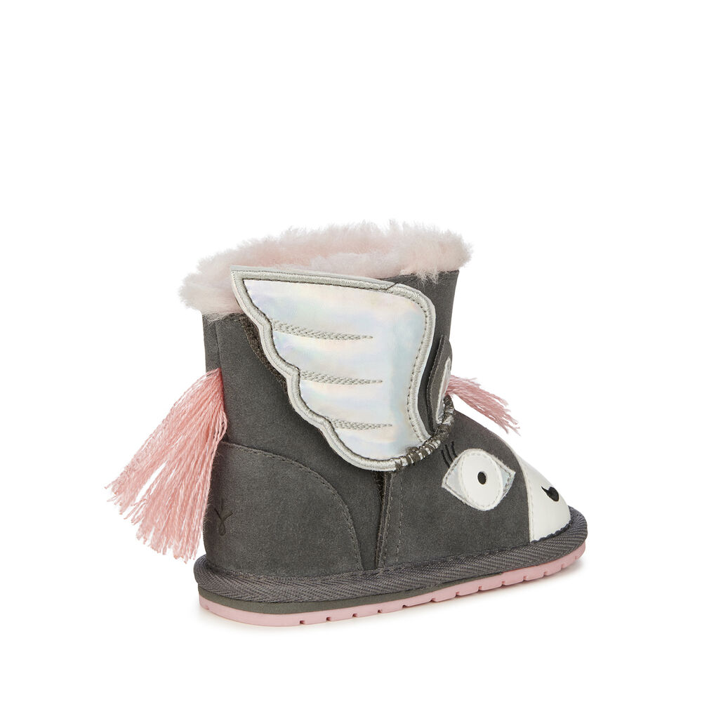 Deep Grey Emu Pegasus Walker Babies Kids' Boots Canada 8127-QWPDN