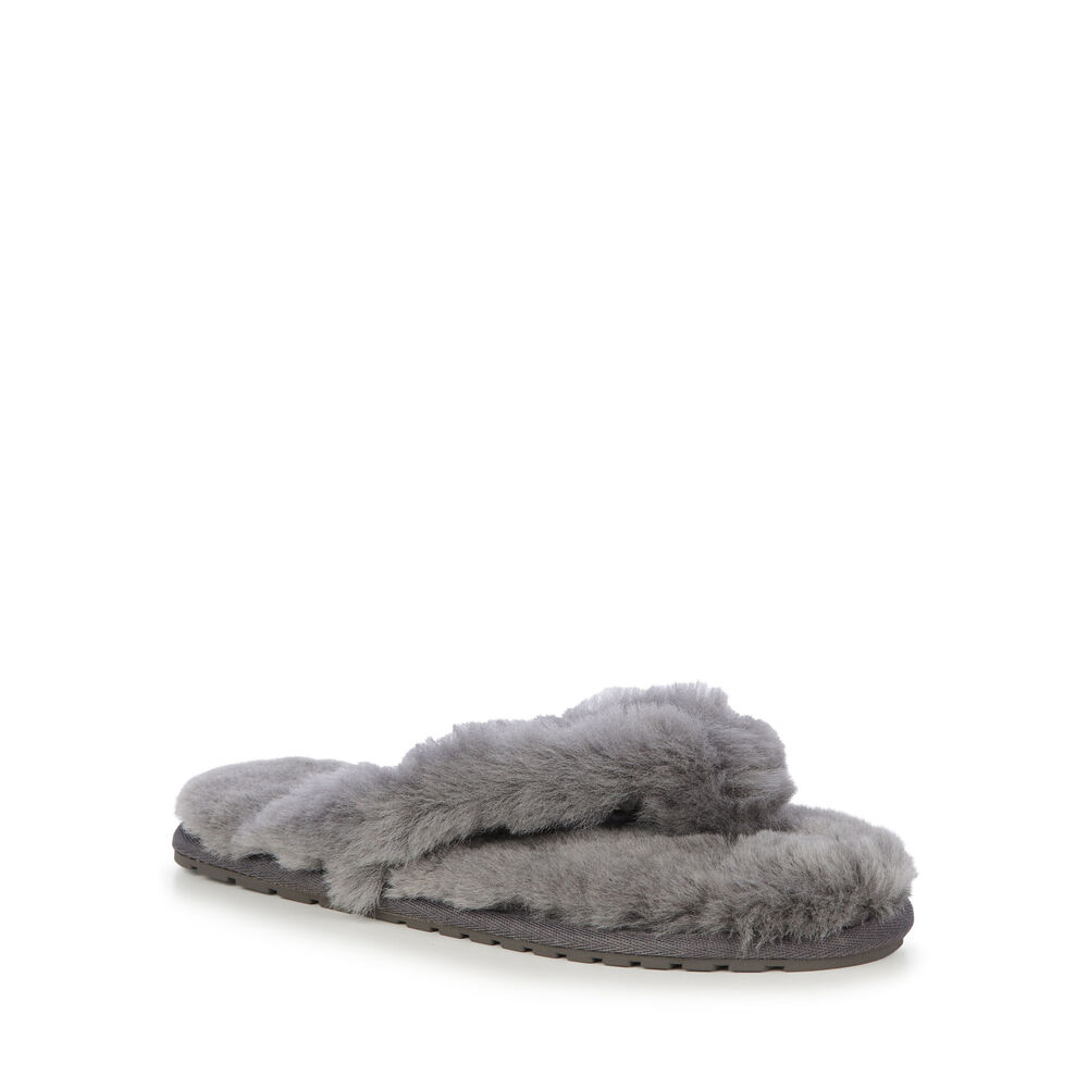 Deep Grey Emu Pitta Women's Slippers Canada 6058-FJLER