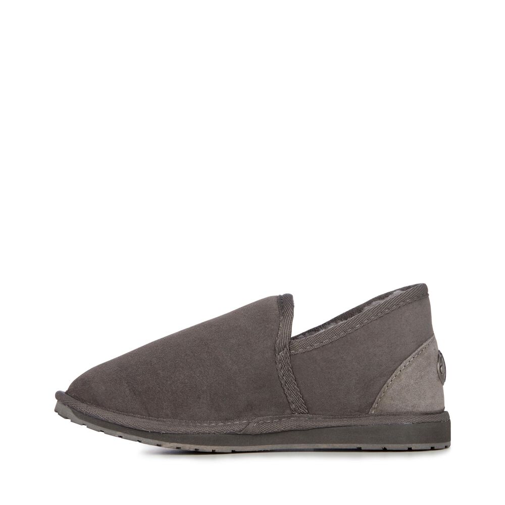 Deep Grey Emu Platinum Ashford Men's Slippers Canada 7516-KESGR