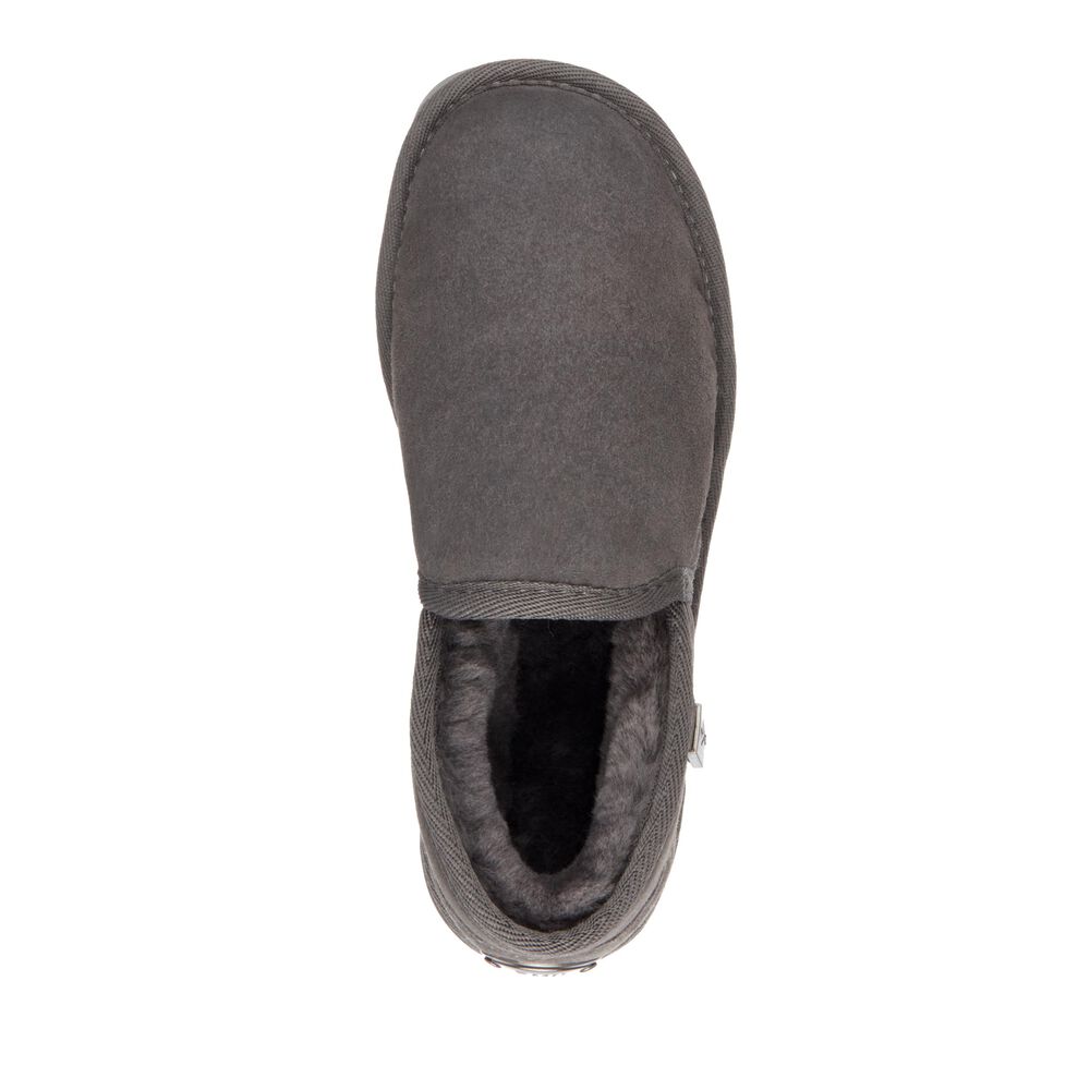 Deep Grey Emu Platinum Ashford Men's Slippers Canada 7516-KESGR