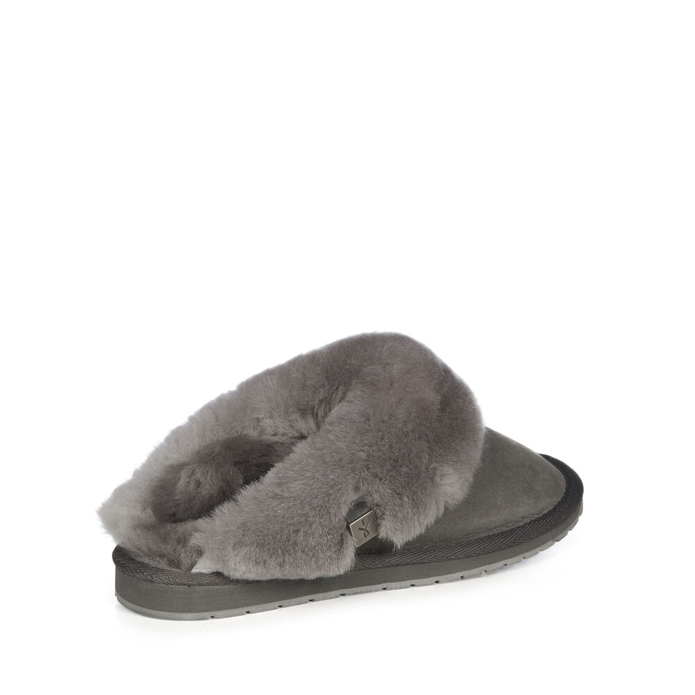 Deep Grey Emu Platinum Eden Women's Slippers Canada 9312-UJOIB