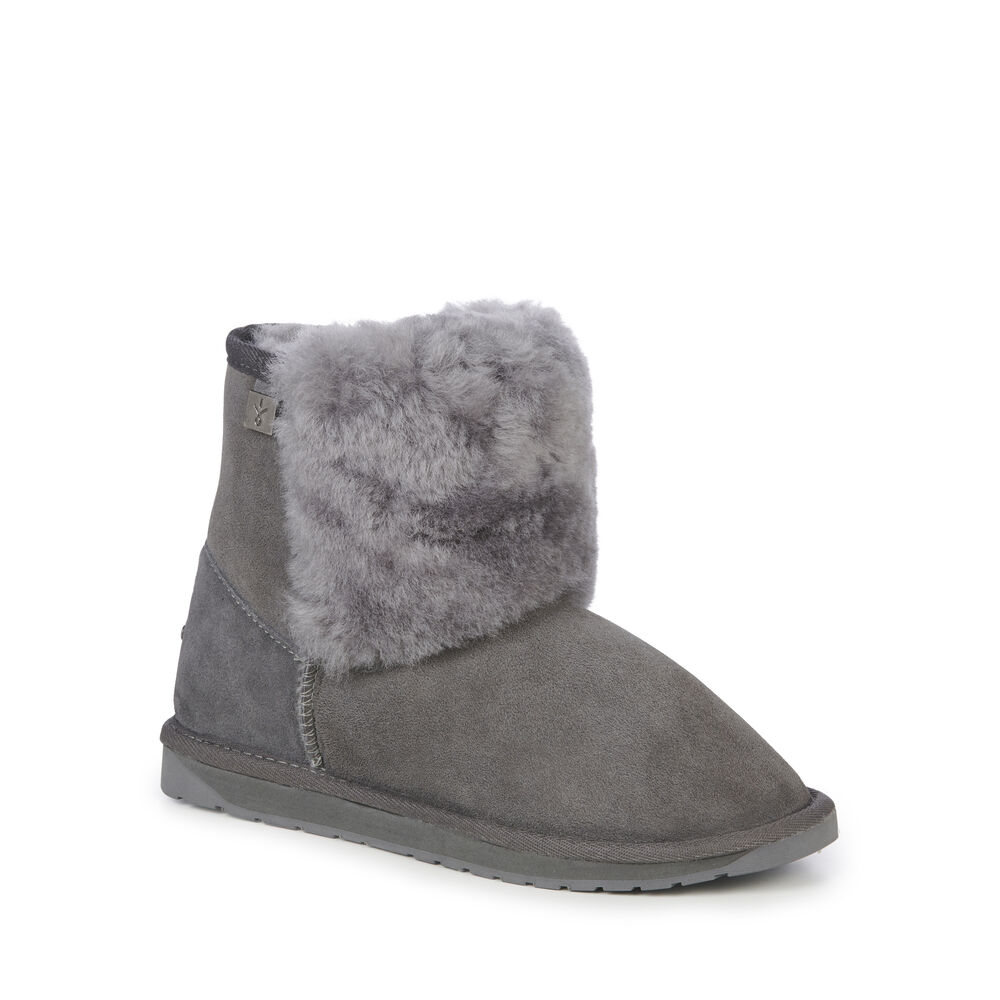 Deep Grey Emu Platinum Lara Mini Women's Boots Canada 1683-NTCVY